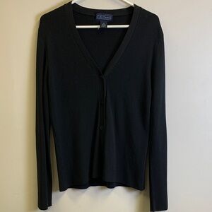 Classic Black Women's Cardigan Sweater